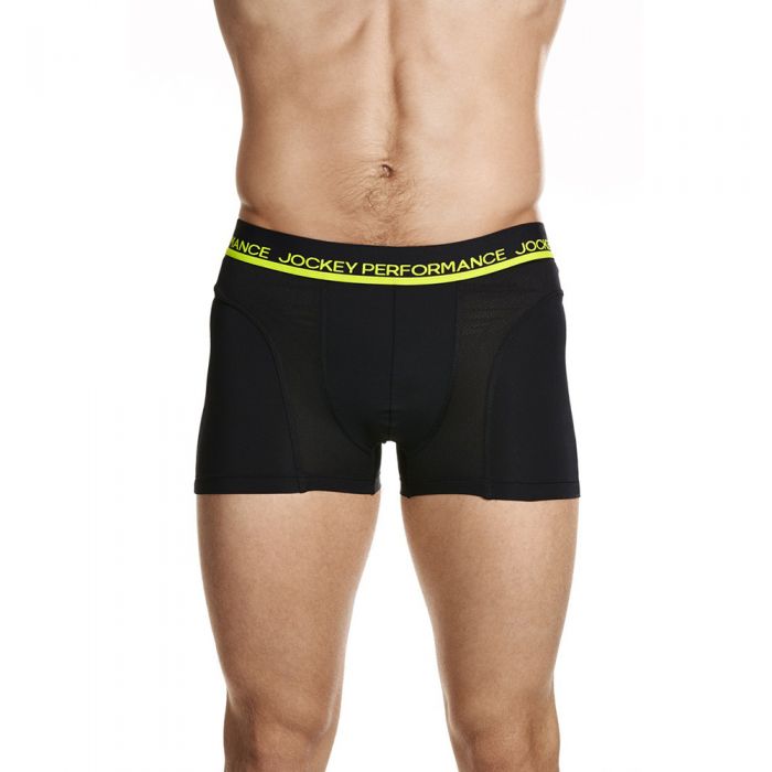 Jockey Performance Sport Microfiber Active Trunk MYDVA Black Mens Underwear