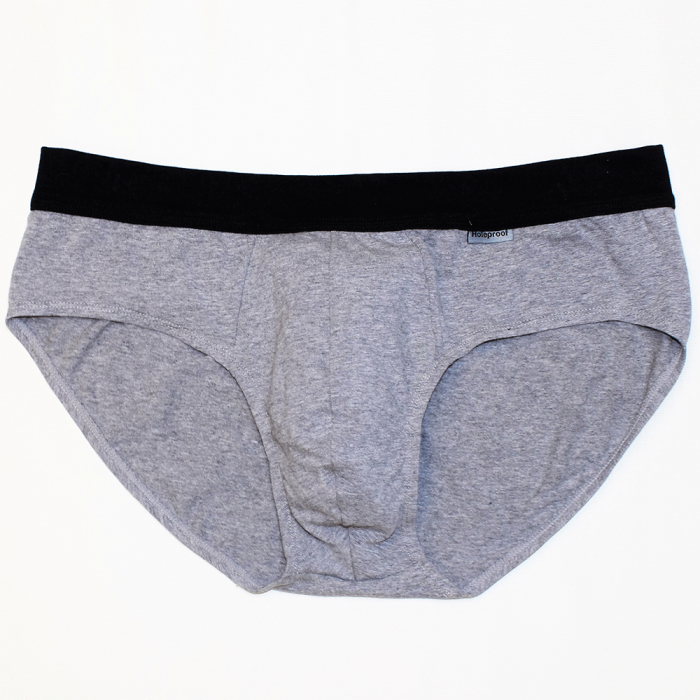 Holeproof Stretch Cotton Brief MZBP1A Grey Marle Mens Underwear
