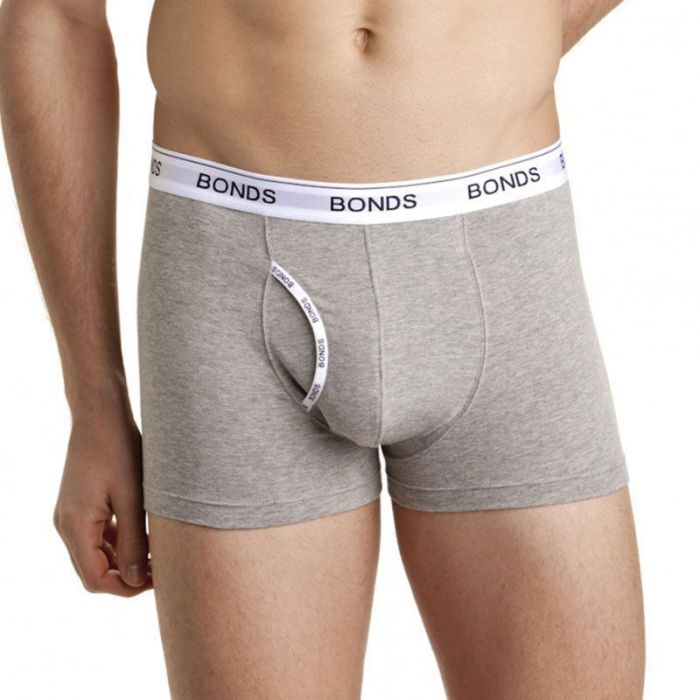 Bonds Guyfront Trunk MZVJ Grey Marle Mens Underwear