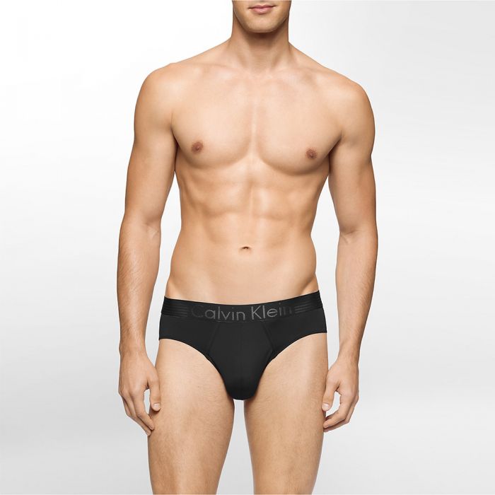 Calvin Klein Iron Strength Micro Hip Brief NB1019 Black Mens Underwear