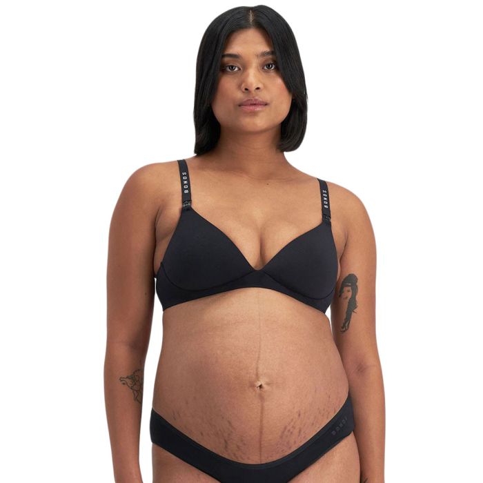 Bonds Originals Maternity Wirefree Contour Bra YXJ4Y Black Womens Bra