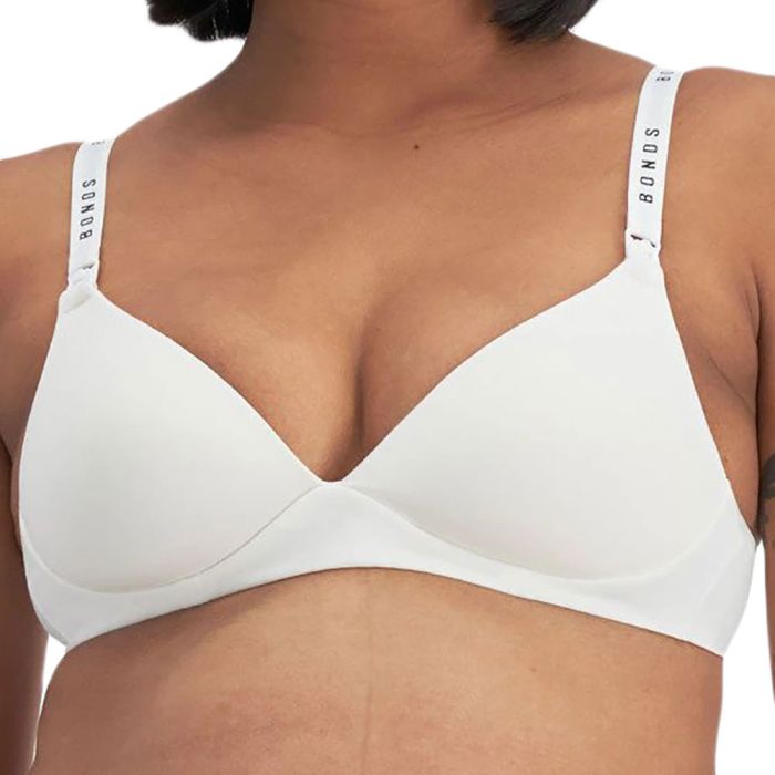 Bonds Originals Maternity Wirefree Contour Bra YXJ4Y White Womens Bra