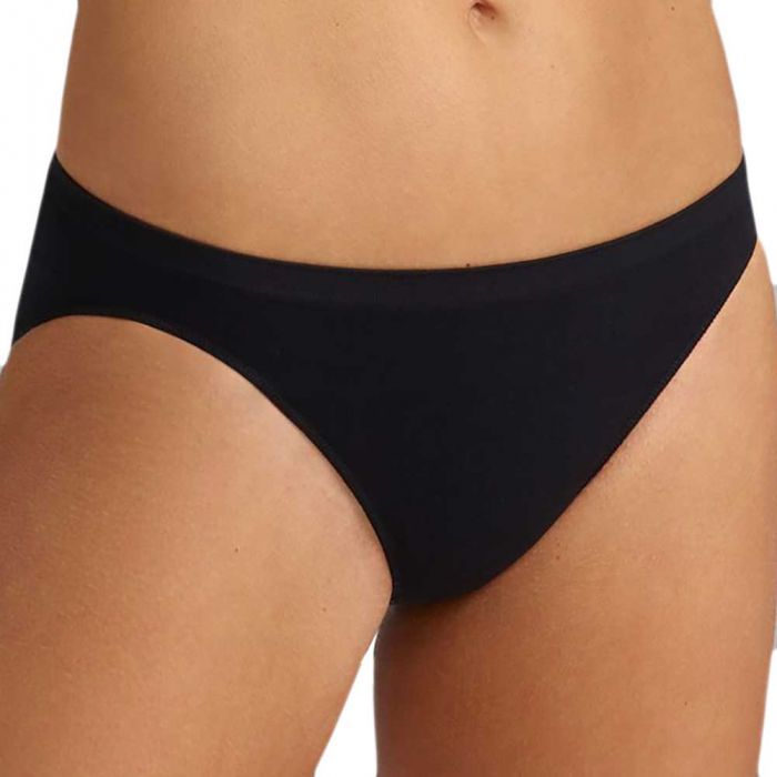 Ambra Microfibre Seamless Singles Cheeky Hipster AMSSMFCH Black Womens  Underwear