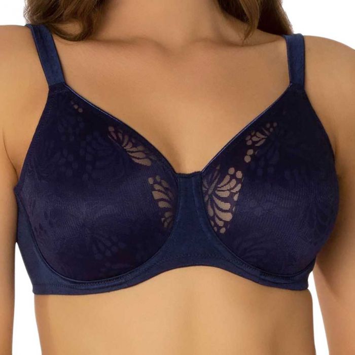 Triumph Lacy Minimizer Bra 10154651 True Navy Womens Bra