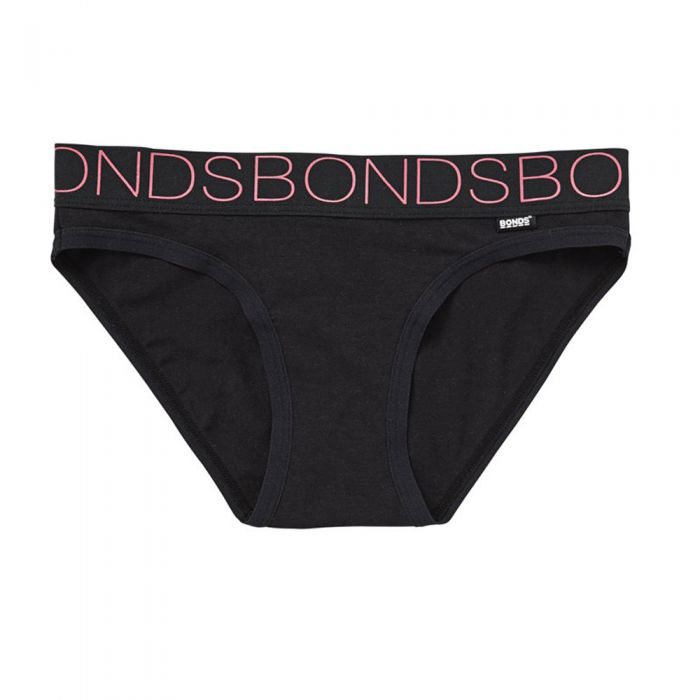 Bonds Girls Stretchies Bikini UYYP1T Black Girls Underwear