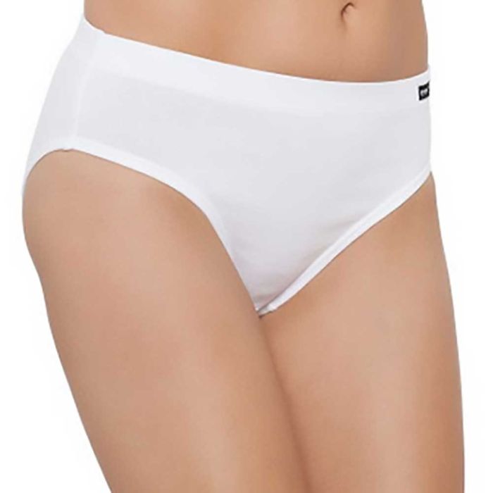 Bonds Cottontails With Extra Lycra Hi-Cut Brief W0M13H White Womens  Underwear