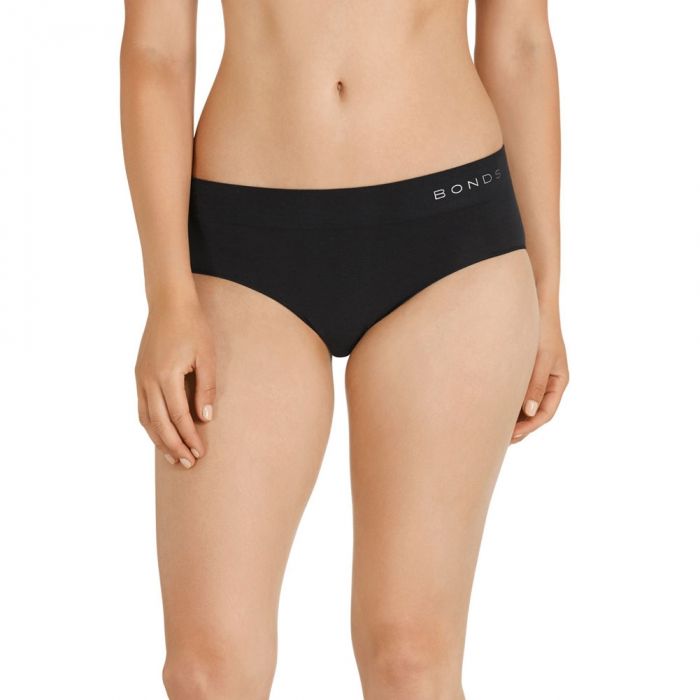 Bonds Comfytails Seamfree Midi WWGCA Black Womens Underwear