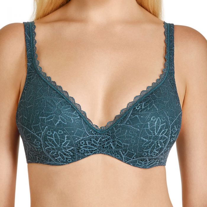 Barely breezies tan lace bra 34C