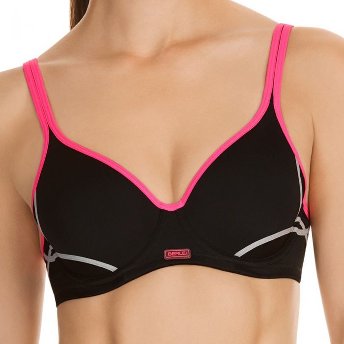 Berlei Electrify Contour Sports Bra YZHZ Black Womens Lingerie