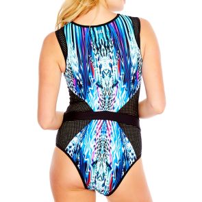 FINAL SALE Heaven Swim Aurora Scuba One Piece H8035AU Multi