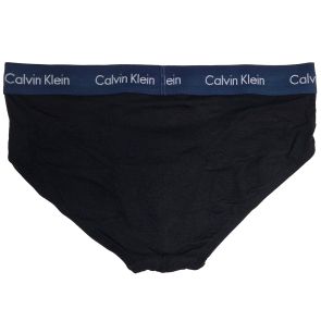 Calvin Klein Cotton Stretch Hip Brief 3-Pack NB2613 Black Spellbound/White/Blue Atoll