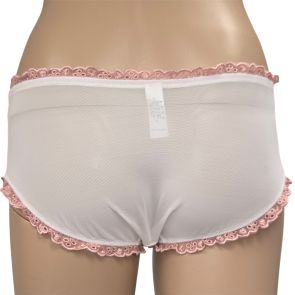 FINAL SALE Little Minx Bow Brief LM1007B White