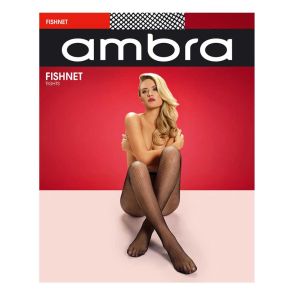 Ambra 6-Pack Fishnet Tights Black