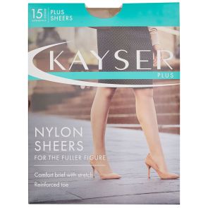 Kayser 5-Pack Plus Fuller Figure Sheer Nylon Pantyhose H10840 Nubeige