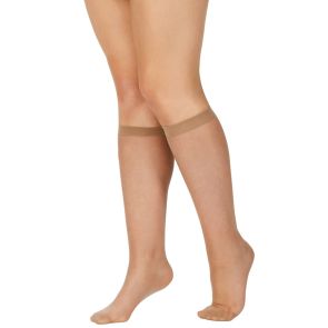 Kayser 10-Pack Plus Silky Elastane Knee Highs H12200 Nubeige