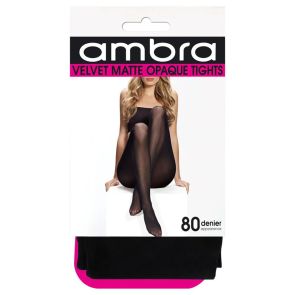 Ambra 6-Pack Velvet Matte 80 Tights Black