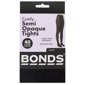Bonds 3-Pack 40D Semi Opaque Tights L79581 Black