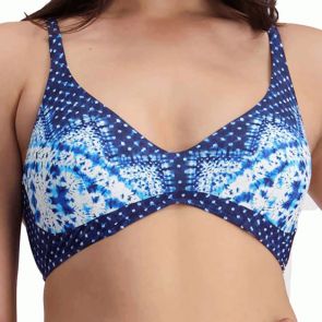 Moontide Pop Indigo U/W Swim Top M8143PO Tie Dye