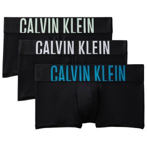Calvin Klein Intense Power Micro Low Rise Trunks 3-Pack NB3611 Black/White/Teal Breeze/Forest Freeze