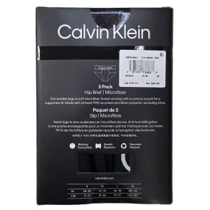 Calvin Klein Microfiber Hip Briefs 3-Pack NP2606O Black