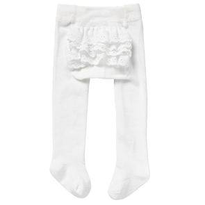 Bonds Baby Frilly Tights RYUU1N White