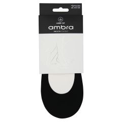 Ambra Smooth Footlet 2 Pack Black