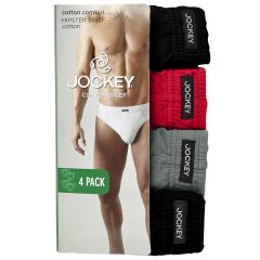 Jockey Cotton Brief 4PK M9014L Assorted