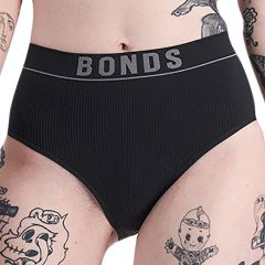 Bonds Retro Rib Hi H Bikini WU8FA Black
