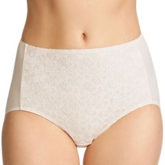 Jockey No Ride Up Lace Full Brief WWLE Cream