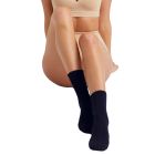 Ambra Bamboo Blend Crew Sock 2-Pack Navy