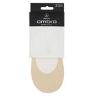 Ambra Smooth Footlet 2 Pack Natural