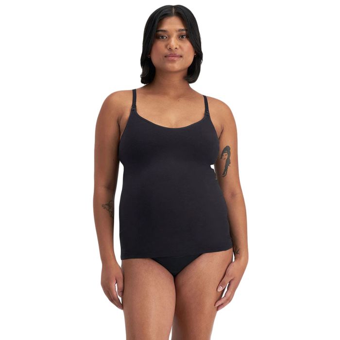 Bonds Damn Dry Milk Leaks Scoop Cami YWPV Black Womens Bra