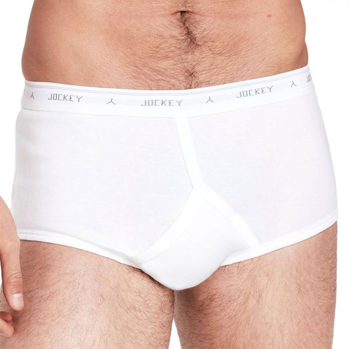 Jockey Classic Y-Front Size 14-26 White M9000G mens underwear