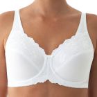 Triumph Embroidered Minimizer Bra 10000085 White Womens Bra