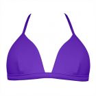 Aqua Blu Back To Basics Triangle Bikini Top Bright Violet A6032BB