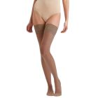 Ambra 6-Pack Sheer Pattern Top Satin Stay Up Muscade