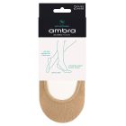 Ambra No Sweat Footlet 2-Pack AMNSWFTP Natural Womens Hosiery