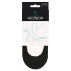 Ambra No Sweat Footlet 2-Pack Black