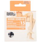Razzamatazz 8-Pack Sheer Nylon Knee High No Dig H80043 Black