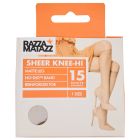 Razzamatazz 8-Pack Sheer Nylon Knee High No Dig H80043 Natural