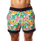 Hey Franky Circuit Beach Shorts Geometric HF017S Multi Mens Shorts