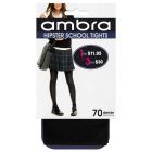 Ambra Opaque Hipster School Tights HIPTI Classic Black