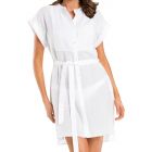 Jets Parallels Shirt Dress J60450 White Womens Swimwear