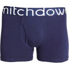 Mitch Dowd Metallic Mid Fit Hipster Trunk V350 Navy Blue Mens Underwear