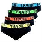 Tradie 4 Pack Brief MJ1195SB4 Black Mens Underwear