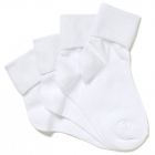 Bonds Kids School Turnover Top Socks 4-Pack R5134O White Kids Sock