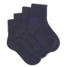 Bonds Kids School Turnover Top Socks 4-Pack R5134O Navy Kids Sock