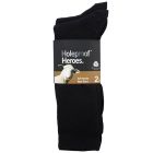 Holeproof Rib Wool Bus S10012 Black Mens Socks