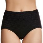 Jockey No Ride Up Lace Full Brief WWLE Black Womens Underwear