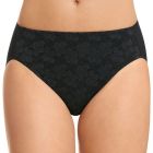 Jockey No Ride Up Lace Hi-Cut Brief WWLN Black Womens Underwear